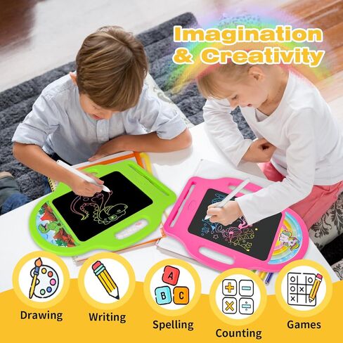 LAEBULD LCD كتابة قرص للأطفال - 8.5 بوصة رسم ألعاب أطفال لأطفال الفتيات فتيان الرسم من أجل 3 4 5 6 7 8 8 سنوات هدايا عيد ميلاد للبنات والفتيان الأخضر in Kuwait