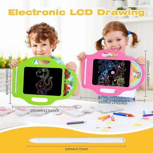 LAEBULD LCD كتابة قرص للأطفال - 8.5 بوصة رسم ألعاب أطفال لأطفال الفتيات فتيان الرسم من أجل 3 4 5 6 7 8 8 سنوات هدايا عيد ميلاد للبنات والفتيان الأخضر in Kuwait