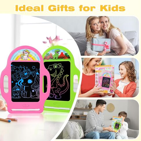 LAEBULD LCD كتابة قرص للأطفال - 8.5 بوصة رسم ألعاب أطفال لأطفال الفتيات فتيان الرسم من أجل 3 4 5 6 7 8 8 سنوات هدايا عيد ميلاد للبنات والفتيان الأخضر in Kuwait