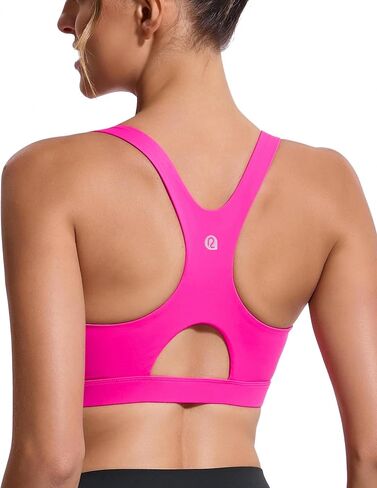 RUNNING GIRL Sports Bras for Women High Support,Racerback High Impact Grey Sports Bra Moulded Cup Workout Bra Push up in Saudi Arabia
