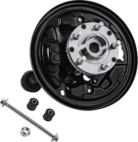 Detroit Axle - Rear Right Steering Knuckle for 01-08 Subaru Forester, Passenger Side Steering Knuckle & Wheel Hub Bearing Assembly 2001 2002 2003 2004 2005 2006 2007 2008 Replacement in Saudi Arabia