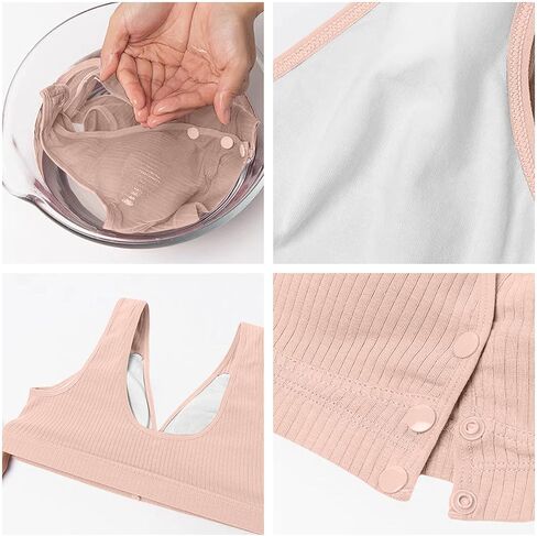 Daisy Bras for Women Plus Size No Underwire Full Coverage Front Closure Padded Bra Upgraded Everyday Support Bralette in Saudi Arabia