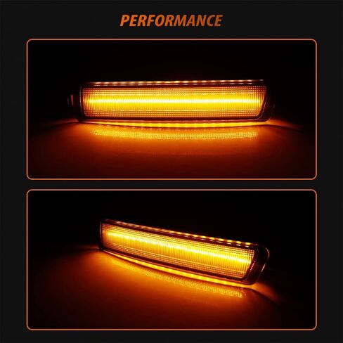 Adiil Smoked Lens Amber Full LED Frend Fender Marker Marker Light Light Lampency مجموعة متوافقة مع 1996-2002 BMW Z3 M Coupe Roadster ، سائق ومسافر جانب in Kuwait