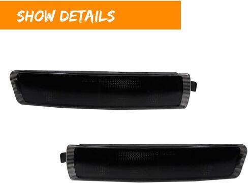 Adiil Smoked Lens Amber Full LED Frend Fender Marker Marker Light Light Lampency مجموعة متوافقة مع 1996-2002 BMW Z3 M Coupe Roadster ، سائق ومسافر جانب in Kuwait