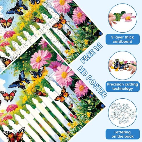 300 Pieces Ice Cream Puzzles for Adults - Puzzles for Kids Ages 6-8 8-10 10-12 - Large Piece Dog Jigsaw Puzzle - Dessert Shop Puzzle for Friends Family Activity Game Nights Gifts in Saudi Arabia