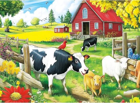 300 Pieces Ice Cream Puzzles for Adults - Puzzles for Kids Ages 6-8 8-10 10-12 - Large Piece Dog Jigsaw Puzzle - Dessert Shop Puzzle for Friends Family Activity Game Nights Gifts in Saudi Arabia