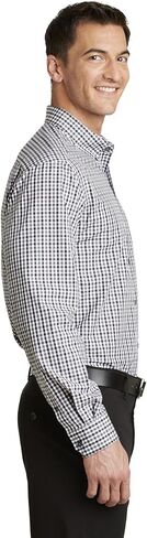 Port Authority Men's Gingham Easy Care Long Sleeve Button-Down Shirt in Saudi Arabia