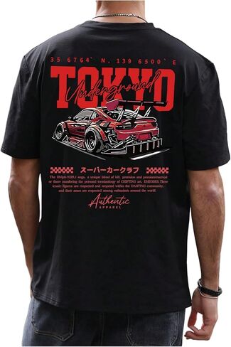 Gorglitter Men Graphic Print Print Short Sleeve Tops Tops Dust Round Neck Tirts T in Saudi Arabia