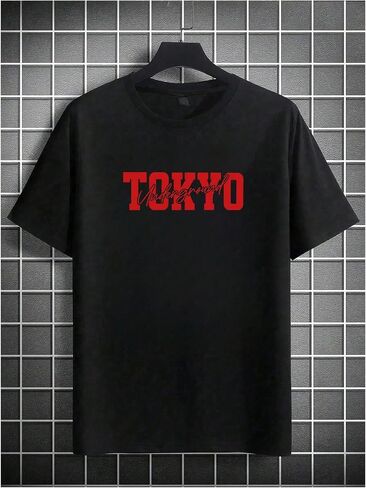 Gorglitter Men Graphic Print Print Short Sleeve Tops Tops Dust Round Neck Tirts T in Saudi Arabia