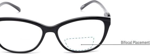 Readers.com Reading Glasses: The Ambrosia Bifocal cat-eye Style for female in Kuwait