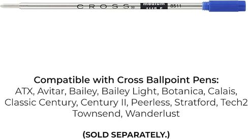 Cross Universal Ballpoint Refill, Medium Nib - Red (Pack of 2) in Saudi Arabia