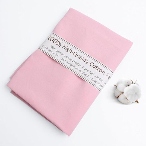 White Cotton Fabric, Natural 100% Cotton Poplin Fabric by The Yard 59 Inches Wide Lining Fabric for Sewing Apparel Cloth Soft Embroidery Quilting, 1 Yard in Saudi Arabia