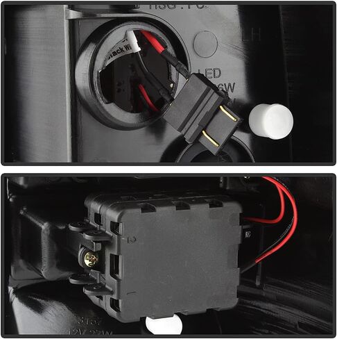 Acanii - للفترة 2000-2006 Chevy Suburban 1500 2500 Tahoe GMC Yukon Black Smoked LED Tube Light Lights مصابيح الفرامل اليسار+اليمين in Saudi Arabia