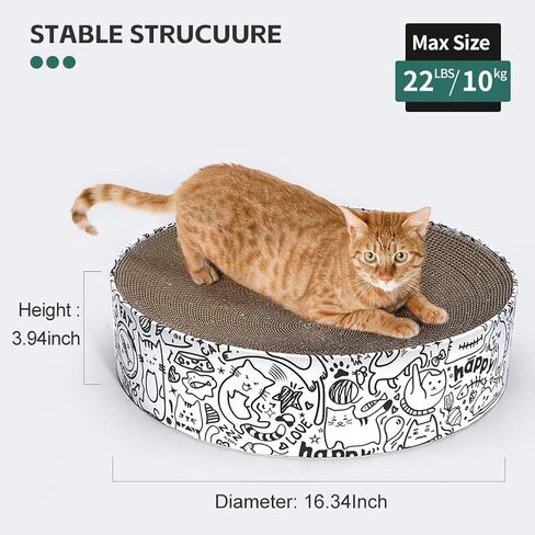 Washable Kraft Paper Cat Bed Recyclable Cat House with 2 Replaceable Scratching Pads Foldable Cardboard Scratching Bed in Saudi Arabia