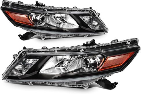 مجموعة المصابيح الأمامية متوافقة مع Honda Accord Crosstour EX-L 2010-2012 سائق وجانب الركاب HO2503140 33100TP6A01 in Kuwait