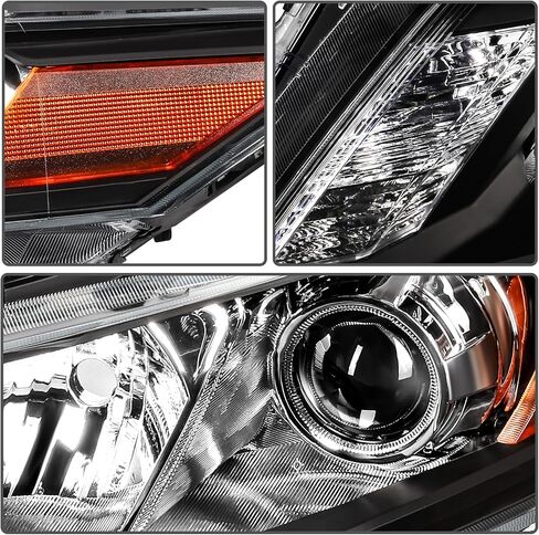 مجموعة المصابيح الأمامية متوافقة مع Honda Accord Crosstour EX-L 2010-2012 سائق وجانب الركاب HO2503140 33100TP6A01 in Kuwait