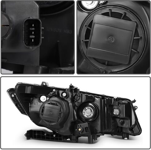 مجموعة المصابيح الأمامية متوافقة مع Honda Accord Crosstour EX-L 2010-2012 سائق وجانب الركاب HO2503140 33100TP6A01 in Kuwait
