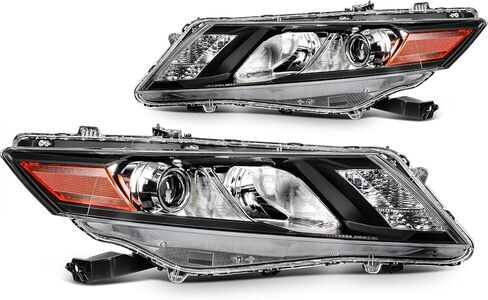 مجموعة المصابيح الأمامية متوافقة مع Honda Accord Crosstour EX-L 2010-2012 سائق وجانب الركاب HO2503140 33100TP6A01 in Kuwait