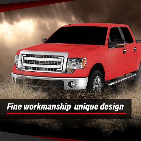 Grille Air Deflector Set with Fasteners 3 pcs Compatible with Ford F150 Raptor 2009-2014 FO1218114, FO1218119 in Saudi Arabia