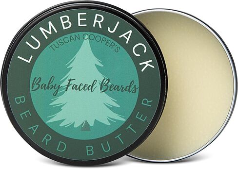 Tuscan Cooper's Baby Faced Beards Butter for Men - Moisturizing Beard Balm Cream and Softener for All Hair Types Including Coarse Hair - 4oz Hydration and Conditioning Care - Rawhide and Pear Scent in Saudi Arabia