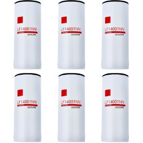 5575298 LF14001NN Engine Oil Filter Compatible with Cummins X15 Engine，Upgraded Version of LF14000NN and LF9080, 6 Pack in Saudi Arabia