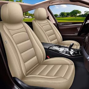 Car Seat Covers Fit for Chevy Tahoe 2011-2024 2025 2026: Luxury Leather Automotive Front Seat Covers, Truck Car Seat Protector(2PCS Front, Black&Grey) in Kuwait