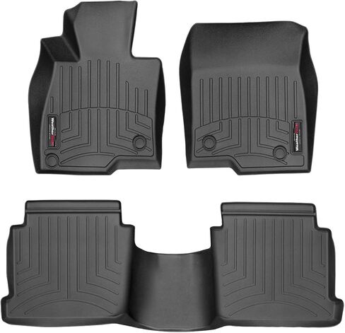 WeatherTech Custom Fit FloorLiners for Mazda MAZDA6-1st & 2nd Row (44486-1-2), Black in Saudi Arabia