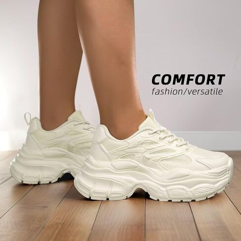 Womems Walking Shoes Running Tennis Fashion Sneakers Athletic Gym Workout Comfortable Breathable Lightweight in Saudi Arabia