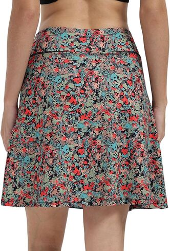 Xioker Women Skorts Skirts with Zipper Pockets,Athletic Golf Tennis Swim Skirts 20" Knee Length Skorts for Womem in Kuwait