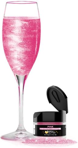 Brew Glitter - Clear Shimmer (4g 1x Shaker Jar) | Edible Glitter for Drinks, Beer and Cocktail Beverages in Kuwait