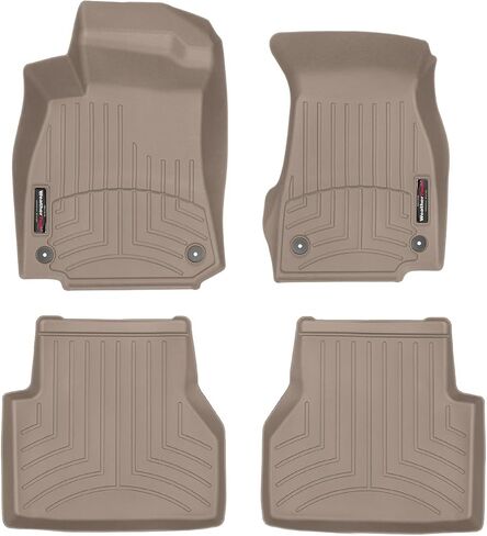 Weathertech Custom Flourliners for Audi A6 Allroad ، A7 ، Rs 6 Avant ، RS7 ، S6-1St & 2nd Row (441511-1-3) ، Black in Kuwait