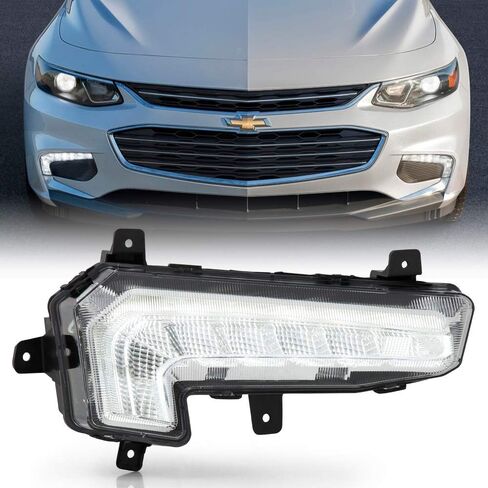 Acanii - لعام 2016-2018 Chevy Malibu Pront Pumper LED DRL DRL النهار تشغيل ضوء القيادة جانب الركاب جانب المركب in Saudi Arabia