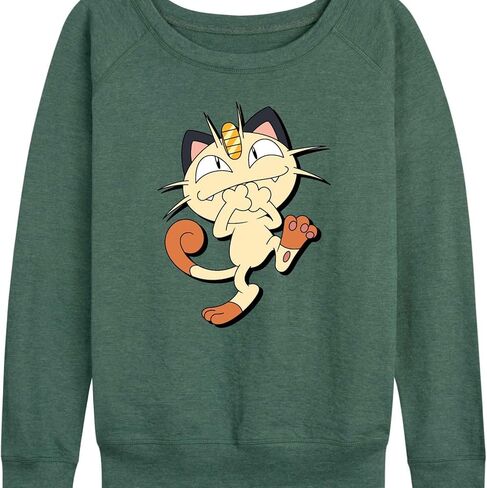 HYBRID APPAREL - Pokémon - Meowth Shadow - Women's Lightweight French Terry Pullover in Kuwait