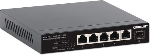 Intellinet 9-Port Switch with 8 x 2.5G Ethernet Ports and 1 SFP+ Uplink - 60 Gbps Switch Fabric/Switching Capacity, Fanless, Wall-Mountable – 3 Yr Mfg Warranty – 562096 in Saudi Arabia