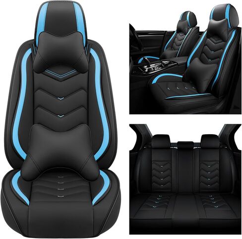 Car Seat Cover for Acura ADX 2025,Seat Cover Full Set,Non-Slip Waterproof seat Cover,Wear-Resistant Nappa Leather car seat Covers.(Standard 5 Seats/Pure Black) in Saudi Arabia