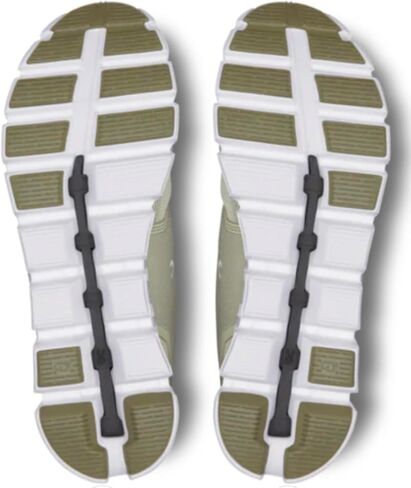 On Men's Cloud 5 Sneakers, Chalk/Grove, 11.5 Medium US in Saudi Arabia