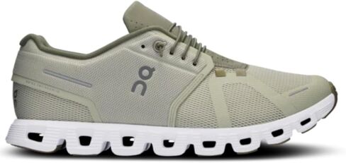 On Men's Cloud 5 Sneakers, Chalk/Grove, 11.5 Medium US in Saudi Arabia
