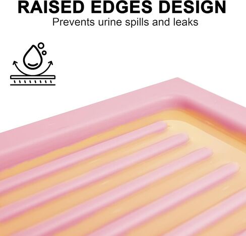 Extra Large Litter Mat: XL 40"x30" Silicone Waterproof Groove Design Litter Trapping Mat Easy to Clean for Multiple-Cats - Jumbo Non-Slip Cat Box Rug for Floor (Grey) in Kuwait