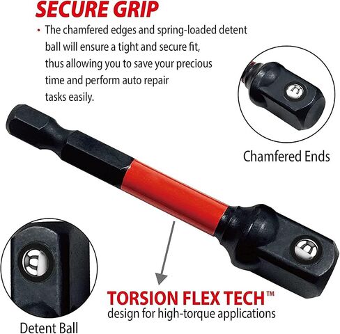 Big Red Bht-03itsa01r-3 Torin 3-Piece 1/4 "Hex Shank ، 1/4 ، 3/8" ، 1/2 " in Saudi Arabia