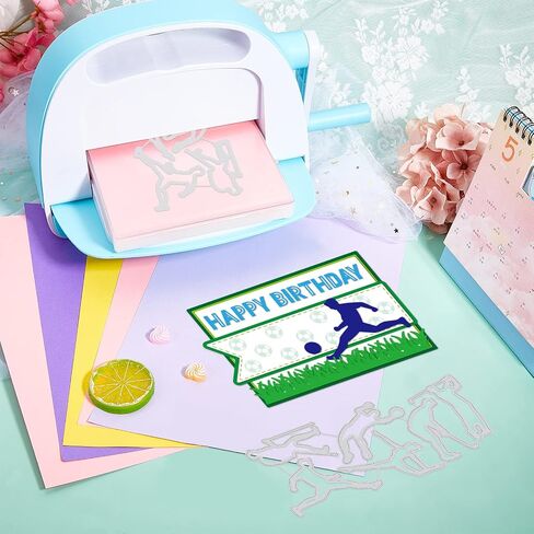 GLOBLELAND Baseball Cutting Dies for DIY Scrapbooking Metal Sports Man Cut Dies Baseball Man Die Cuts for Card Making Embossing Photo Album Craft Decor in Kuwait