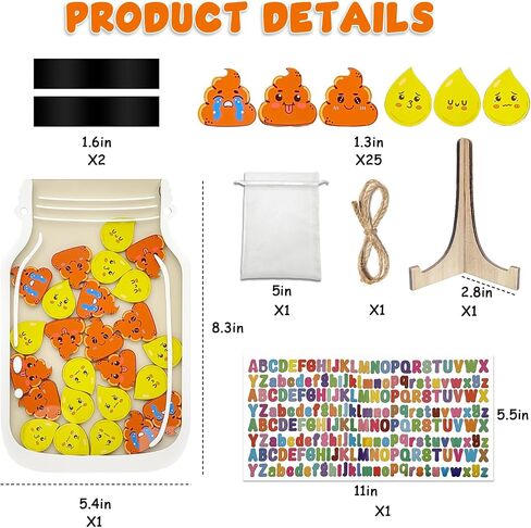 Magnetic Reward Jar for Kids – Star Jar Reward System, Behavior Classroom Incentive Jar with Fun Star Chart, Suitable for Teachers Parents (Mason Jar with Stars, Kids Motivational Tool) in Saudi Arabia