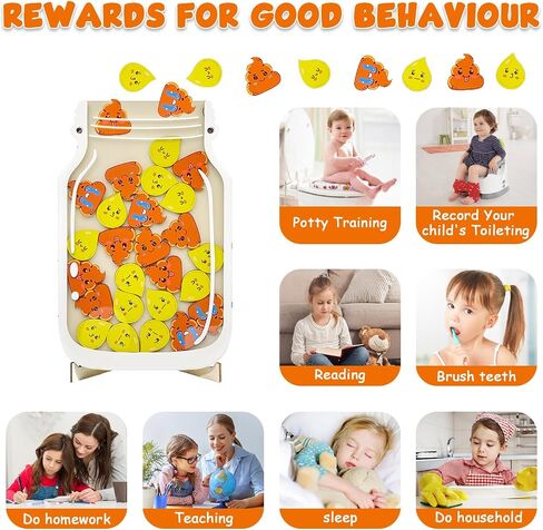 Magnetic Reward Jar for Kids – Star Jar Reward System, Behavior Classroom Incentive Jar with Fun Star Chart, Suitable for Teachers Parents (Mason Jar with Stars, Kids Motivational Tool) in Saudi Arabia