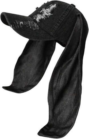 Women Rabbits Ears Baseball Long Ear Versatile Ripped Hat for Idol Concert Shows Breathable Hat for Adults in Kuwait