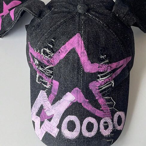 Women Rabbits Ears Baseball Long Ear Versatile Ripped Hat for Idol Concert Shows Breathable Hat for Adults in Kuwait