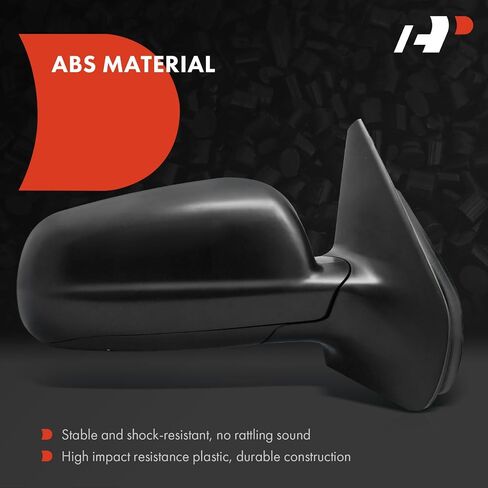 A-Premium Passenger Side Power Door Mirror - Compatible with Volkswagen Jetta 1999-2007, Golf 1999-2006 - Heated Manual Folding Black Outside Rear View Mirror in Saudi Arabia