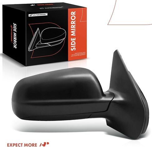 A-Premium Passenger Side Power Door Mirror - Compatible with Volkswagen Jetta 1999-2007, Golf 1999-2006 - Heated Manual Folding Black Outside Rear View Mirror in Saudi Arabia