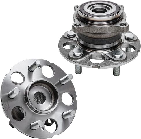 Detroit Axle - 4WD 4pc Wheel Bearing Hubs Kit for 13-15 Acura RDX, 12-16 Honda CR-V, 2 Rear Wheel Bearing & Hubs 2 Front Wheel Bearings 2013 2014 2015 Replacement in Saudi Arabia