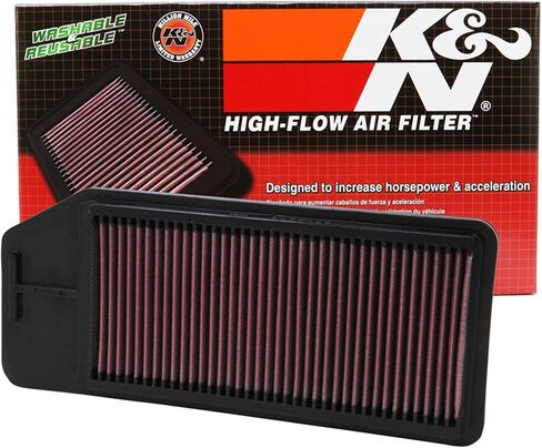 K&N High-Flow Original Lifetime Engine Air Filter: Increase Power: Premium, Washable: Compatible with 2003-2008 Acura/Honda: TSX, Accord: 33-2276 in Saudi Arabia