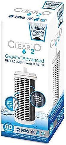 Clear2o Gravity Replacement Water Filter with Pleated Filter Design to Maximize Dirt-Holding Capacity (3-Pack), ,White in Saudi Arabia