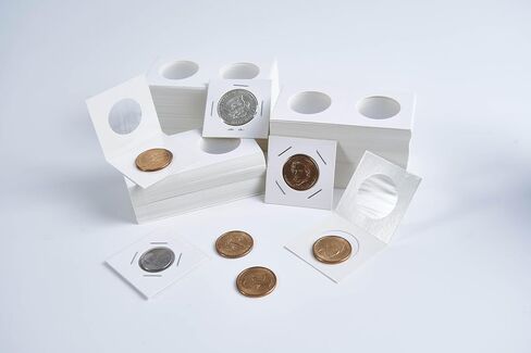 Boen 2400PCS Coin Flips في 6 أحجام من حاملي عملة الورق المقوى لـ Colletors 2x2 Inch Coin Coin Flips لجمع العملة المعدنية (Coin Flips 6-2400) in Kuwait